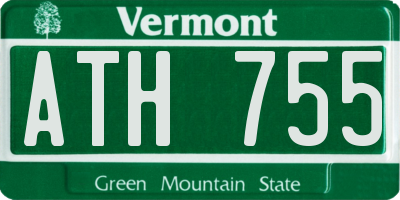 VT license plate ATH755