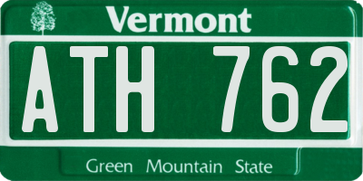 VT license plate ATH762
