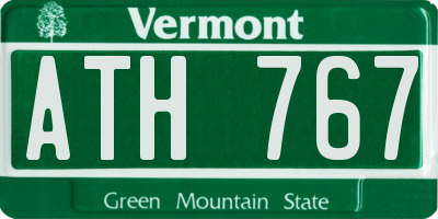 VT license plate ATH767