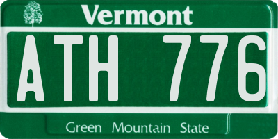 VT license plate ATH776