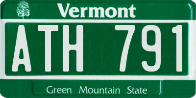 VT license plate ATH791