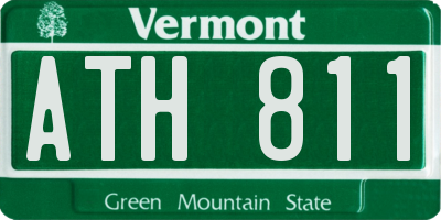 VT license plate ATH811