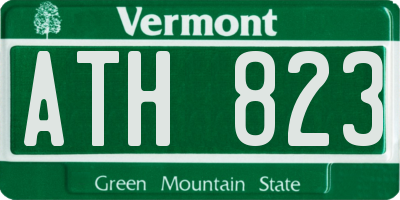 VT license plate ATH823