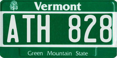 VT license plate ATH828