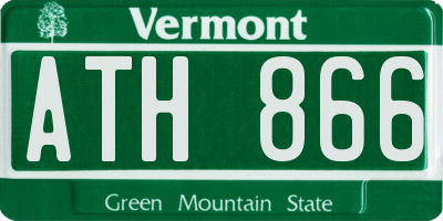 VT license plate ATH866