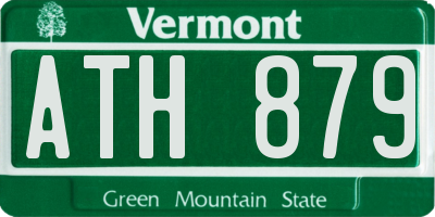 VT license plate ATH879