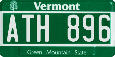 VT license plate ATH896