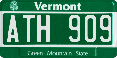 VT license plate ATH909