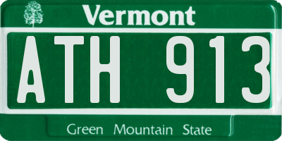 VT license plate ATH913
