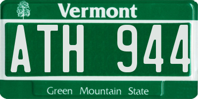 VT license plate ATH944