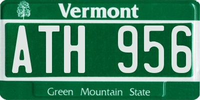 VT license plate ATH956