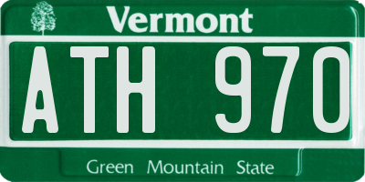 VT license plate ATH970