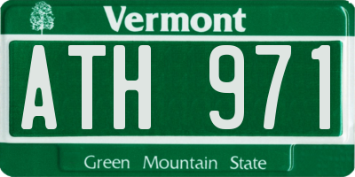 VT license plate ATH971