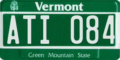 VT license plate ATI084