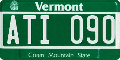 VT license plate ATI090