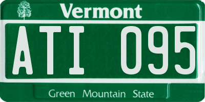 VT license plate ATI095
