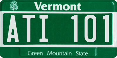 VT license plate ATI101