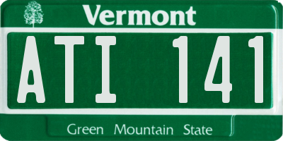 VT license plate ATI141