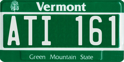 VT license plate ATI161