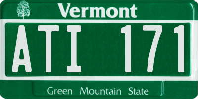VT license plate ATI171