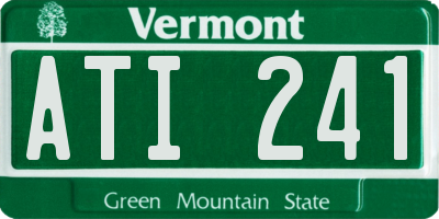 VT license plate ATI241