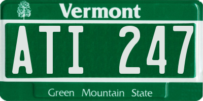 VT license plate ATI247