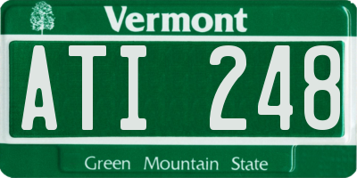 VT license plate ATI248