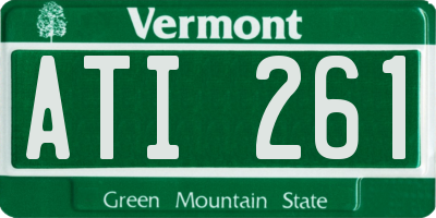 VT license plate ATI261