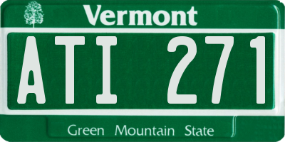 VT license plate ATI271