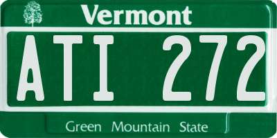 VT license plate ATI272