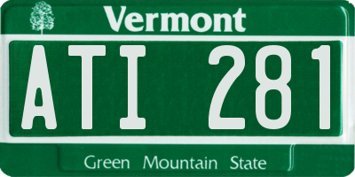 VT license plate ATI281