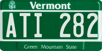 VT license plate ATI282