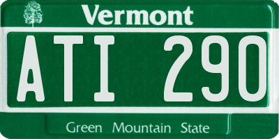 VT license plate ATI290