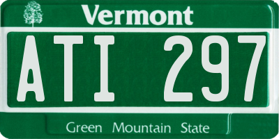 VT license plate ATI297