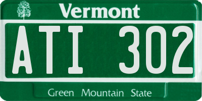 VT license plate ATI302