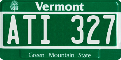VT license plate ATI327