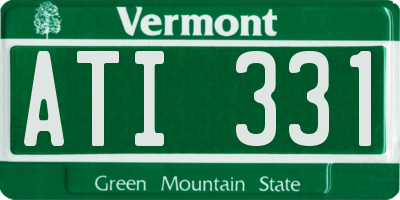 VT license plate ATI331