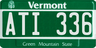 VT license plate ATI336