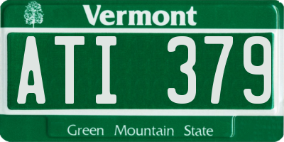 VT license plate ATI379