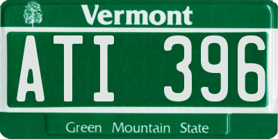 VT license plate ATI396