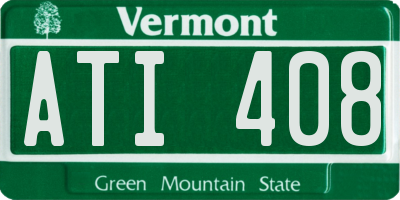 VT license plate ATI408
