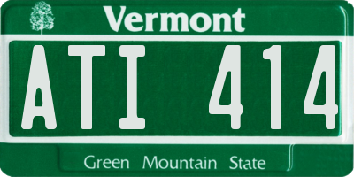VT license plate ATI414