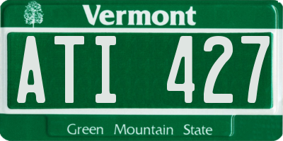 VT license plate ATI427