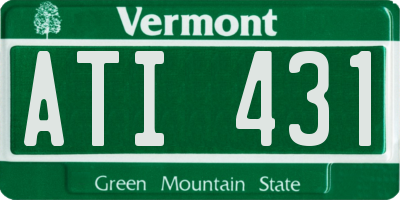 VT license plate ATI431