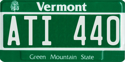 VT license plate ATI440
