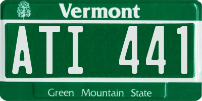 VT license plate ATI441