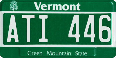 VT license plate ATI446