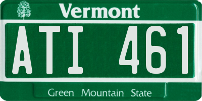 VT license plate ATI461