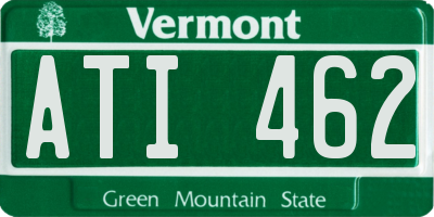 VT license plate ATI462