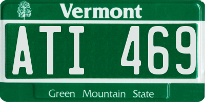 VT license plate ATI469